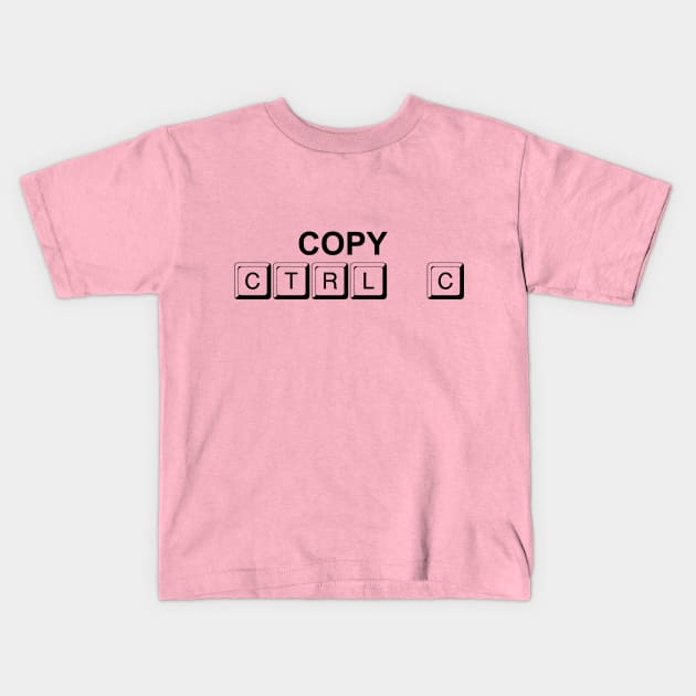 Copy Control C Twin Design Kids T-Shirt by PeppermintClover